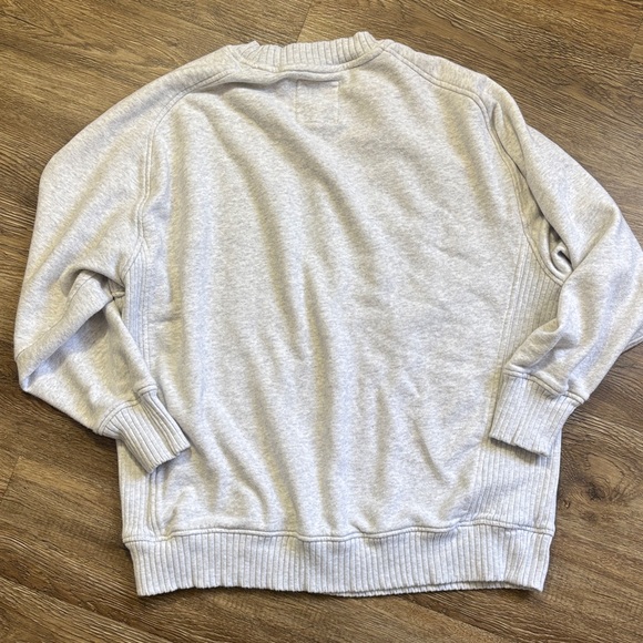 Aerie Gray Santa's BFF Crew Neck Sweater - Picture 6 of 6